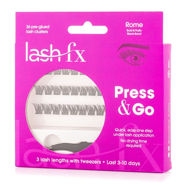 Lash Fx Press & Go - Rome: Flirty And Fluffy With Black Glue