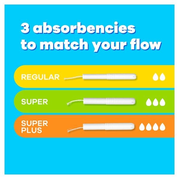 Tampax Super Plus Tampons Applicator Cardboard 20X