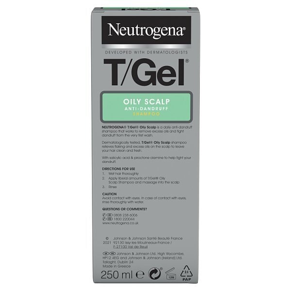 Neutrogena T/Gel Oily Scalp 250Ml Shampoo