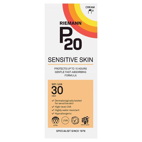 P20 Sensitive Suncream SPF30 200ml