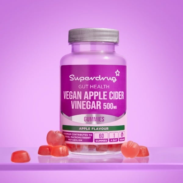 Superdrug Apple Cider Vinegar Gummies 500mg 60s