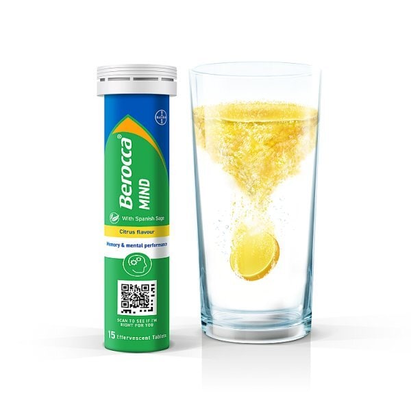 Berocca Mind Citrus 15 Effervescent Tablets