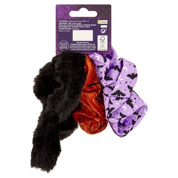 Superdrug Halloween Scrunchies 3pk