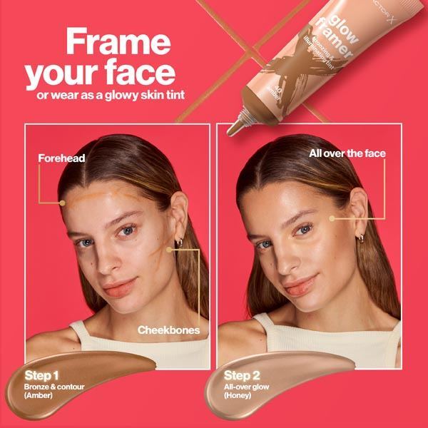 Max Factor Glow Framer Bronzing and Illuminating Tint,  Bronze 30ml