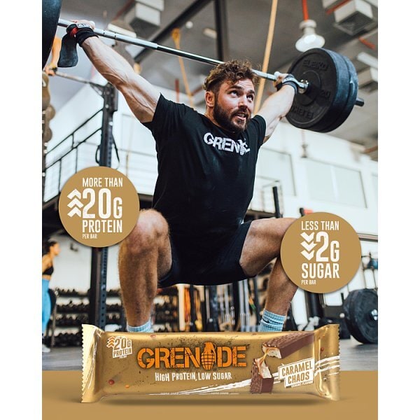 DNR Grenade Carb Killa Caramel Chaos Protein Bar 60g