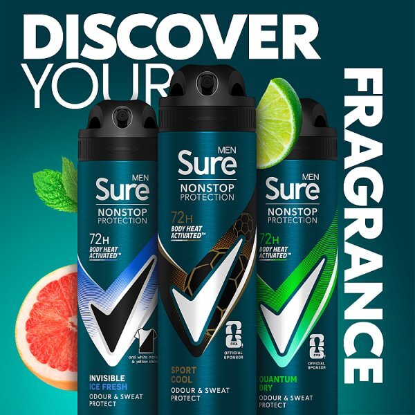 DNR Sure Men Antiperspirant Deo Aerosol Nonstop Sport Cool 150ml