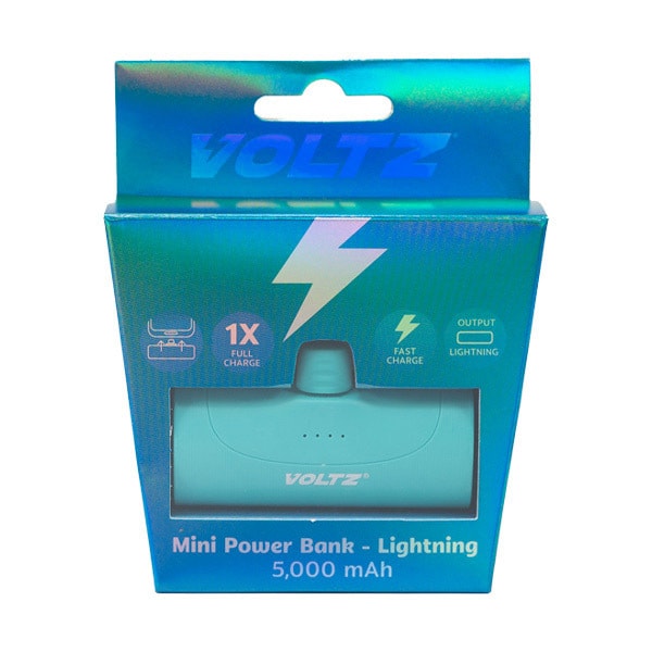 Voltz 5K Power Bank Lightning Turquoise