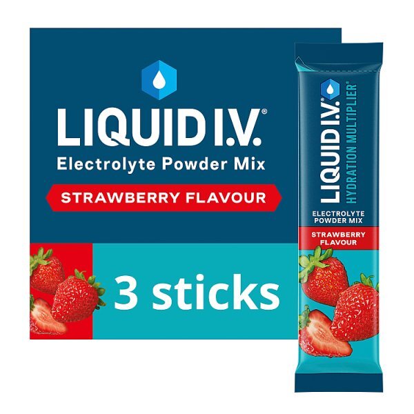 Liquid I.V. Electrolyte Powder Mix Strawberry X3
