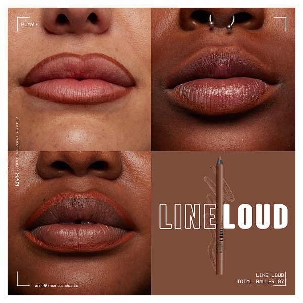 NYX Professional Makeup Line Loud Lip Liner Total Baller