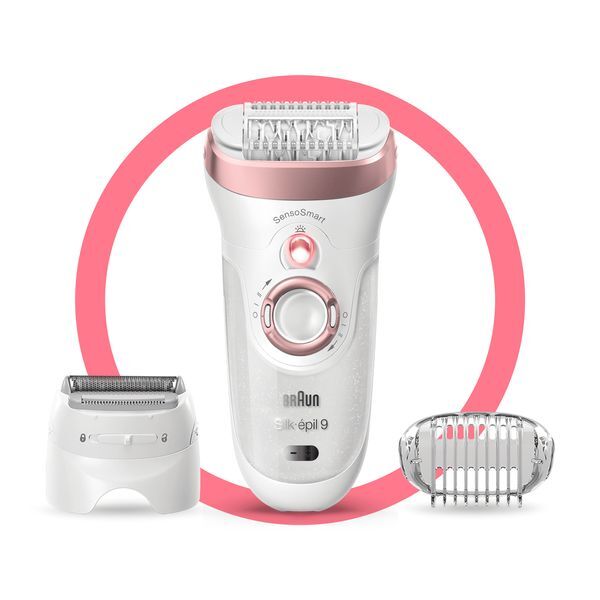 Braun Silk-épil 9 9-720 Epilator for Women,White/Rose Gold