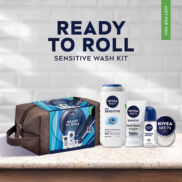 Nivea For Men Ready To Roll Wash Bag