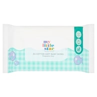 My Little Star Fragrance Free Baby Wipes x64