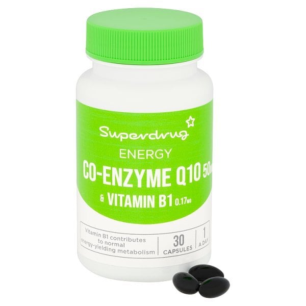 Superdrug Co-enzyme Q10 50mg With B1 30s