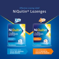 NiQuitin Mint 2mg Lozenges, 72 Lozenges- Quit Smoking Aid