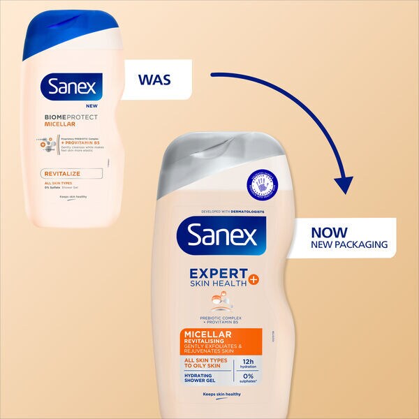Sanex Expert+ Micellar Revitalising Shower Gel 515ml