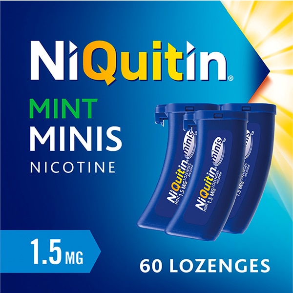 NiQuitin Mint 15mg Lozenges Nicotine 60 Lozenges