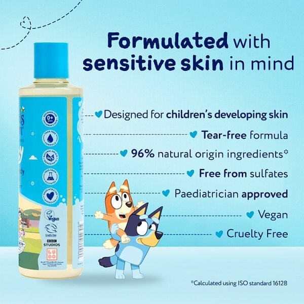 Childs Farm Hair & Body Wash Bluey-berry 250ml