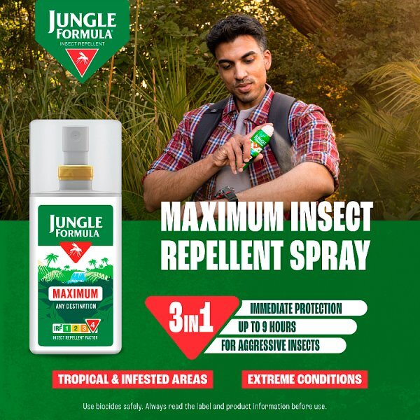 Jungle Formula Insect Repellent Spray Pump with DEET, 90ml