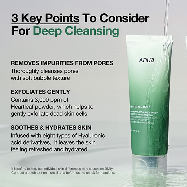 Anua Heartleaf Quercetinol Pore Deep Cleansing Foam 150ml