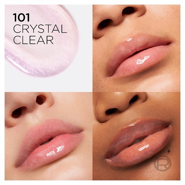 L'Oréal Paris Lip Oil, Plump Ambition with Hyaluronic Acid & Tripeptides, 101, 5ml