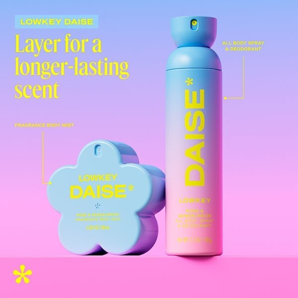 Daise All Body Spray & Deodorant Lowkey 120ml