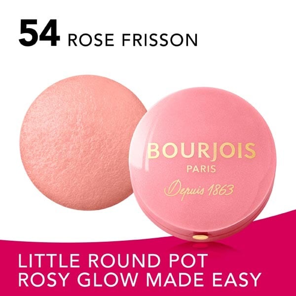 Bourjois Little Round Pot Blusher 54 Rose Frisson