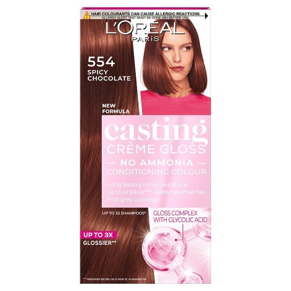 Casting Crème Gloss 554 Chilli Choc Brown Semi Perm Hair Dye