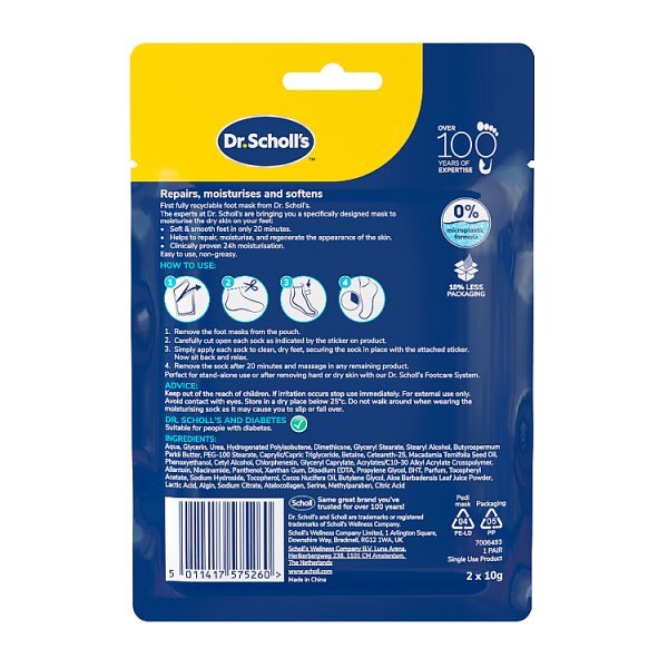 Dr. Scholl's Intensely Moisturising Foot Mask 1 Pair