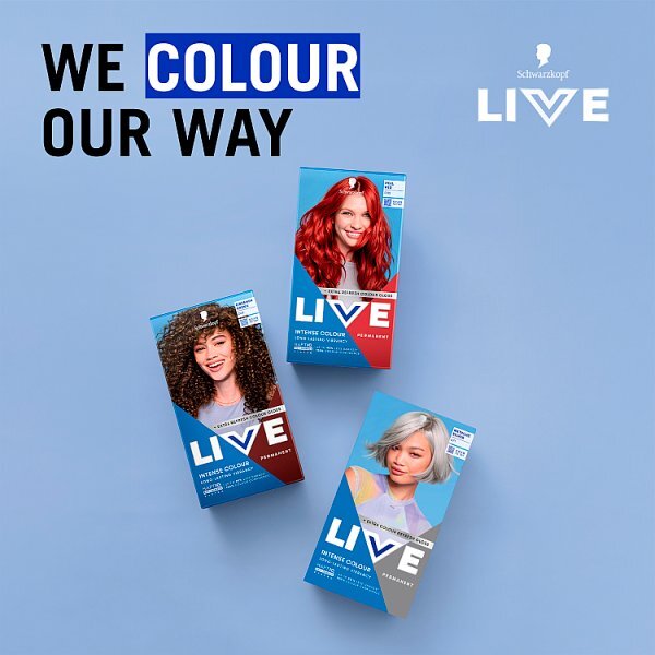 Schwarzkopf LIVE U71 Metallic Silver Permanent Hair Dye