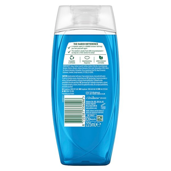 DNR Radox Mineral Therapy Feel Active Shower Gel Body Wash 225ml