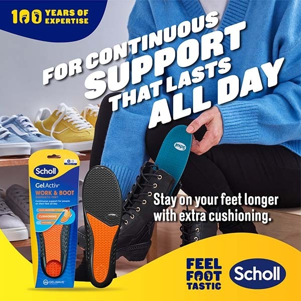 Scholl Gel Activ Insole Work & Boot Small