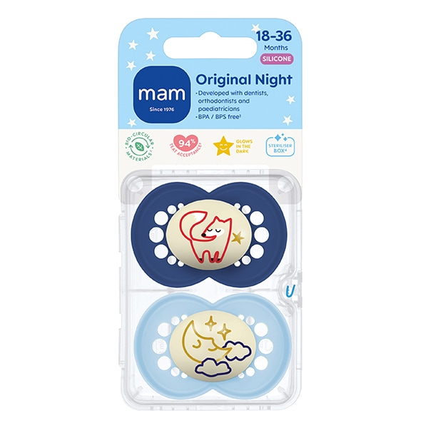 Mam Original Night 18-36m Soother 2pk