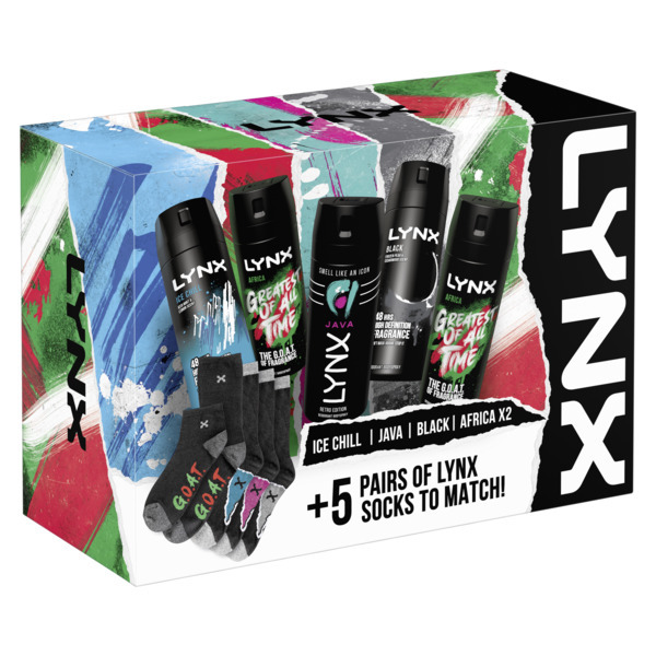 Lynx Unbranded Body Spray Gift Set 5 Days With 5 Body Sprays