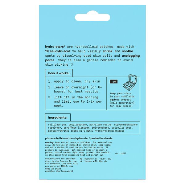 Starface Salicylic Acid Pimple Patches x32