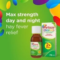 Piriteze Allergy Relief Cetirizine Syrup for Kids 70ml