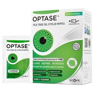 Optase Tea Tree Oil Eyelid Cleansing Wipes