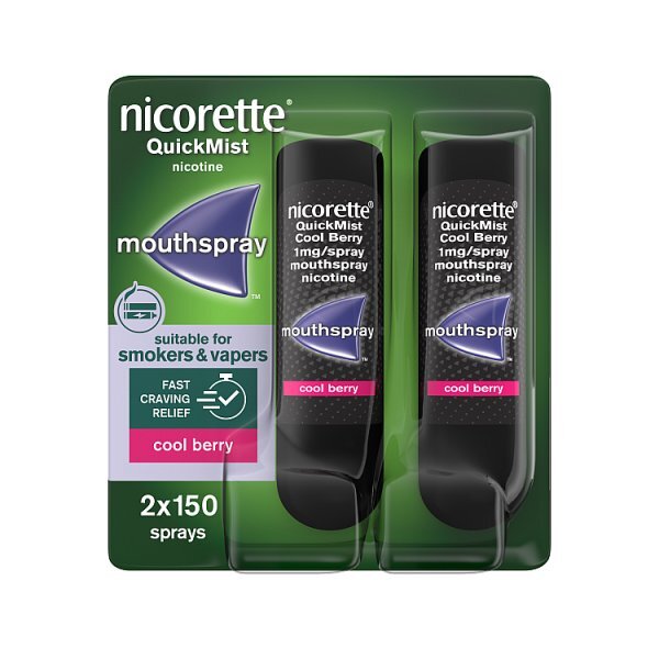 Nicorette® QuickMist Berry 1mg Mouthspray Duo (Stop Smoking)