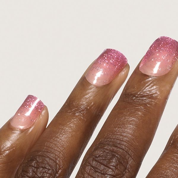 Mylee Gel Nail Wraps Pink Stardust