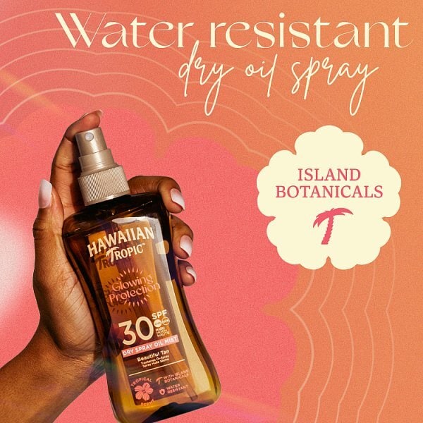 Hawaiian Tropic Dry Protective Oil Spray SPF30 200ml