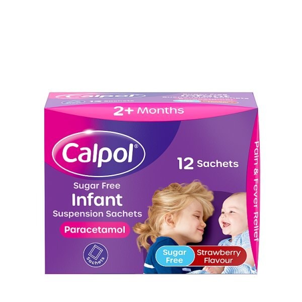 Calpol Sugar Free Infant Suspension Sachets 2+ Months 12s