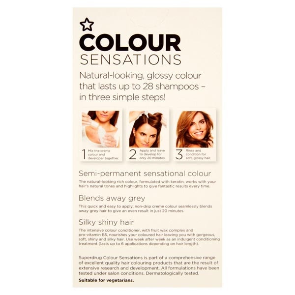 Superdrug Colour Sensations Hair Dye Dark Chocolate 5.0