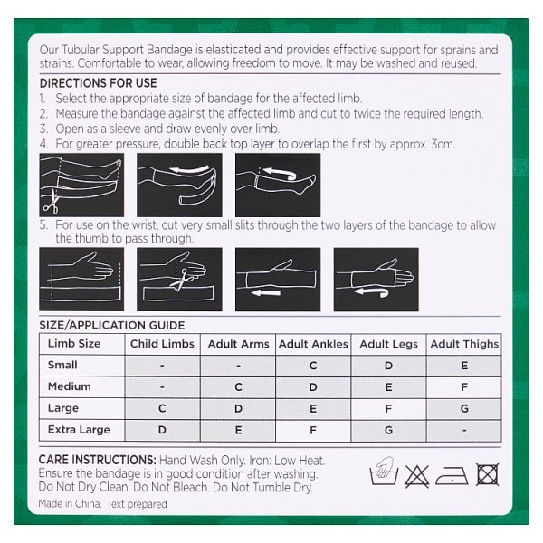Superdrug Tubular Bandage Size F
