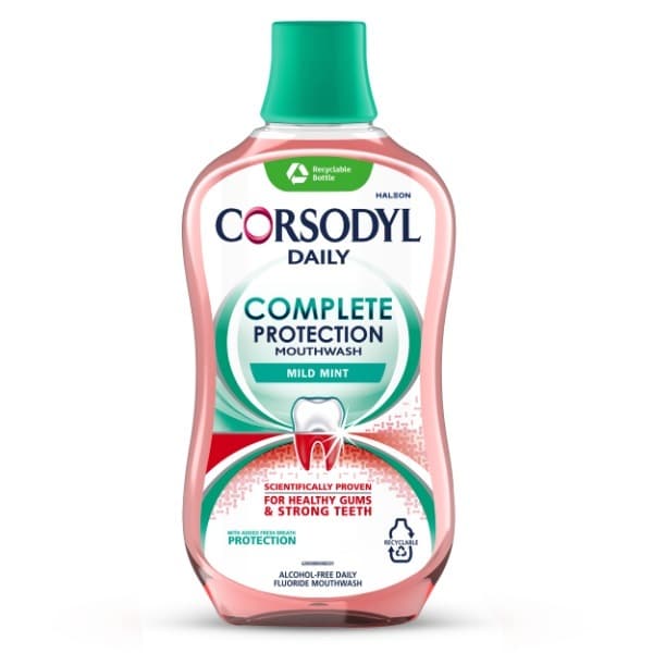 Corsodyl Complete Protection Mild Mint Mouthwash 500ml