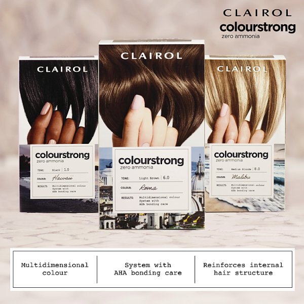 Clairol Colour Strong Zero Ammonia Hair Dye Medium Brown