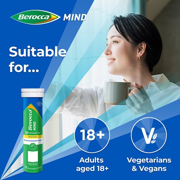 DNR Berocca Mind Citrus Flavour 15 Effervescent Tablets