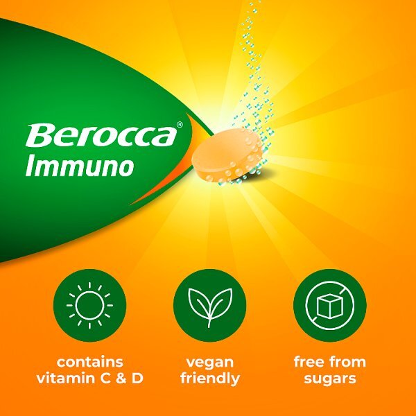 Berocca Immuno Orange Effervescent Tablets 30s
