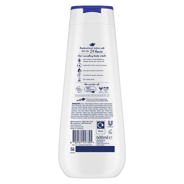 Dove Advanced Care Body Wash Nourishing Silk 600ml