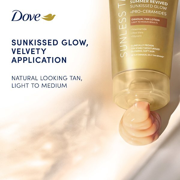 Dove Summer Revived Light to Medium , Self Tan for Face and Body 75 ml