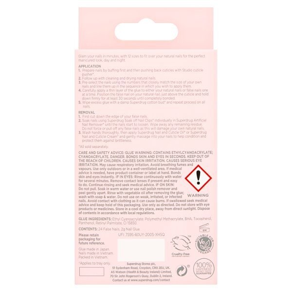 Studio London Cateye Glitter Nude Nails