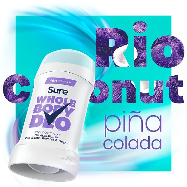 Sure Women Rio Coconut 48hr Whole Body Deodorant Stick 50ml